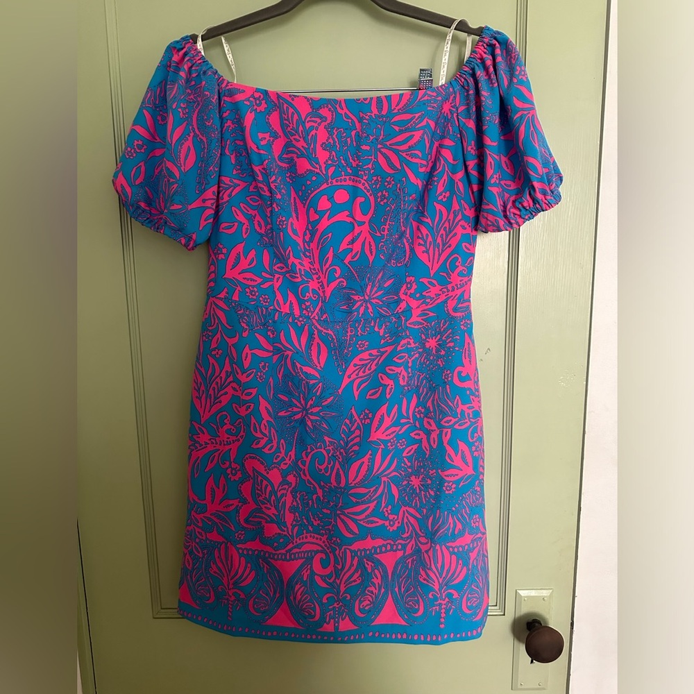 Lily Pulitzer off the shoulder dress